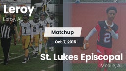 Matchup: Leroy vs. St. Lukes Episcopal  2016