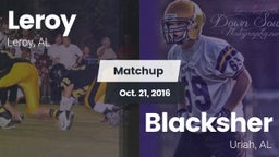 Matchup: Leroy vs. Blacksher  2016