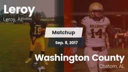 Matchup: Leroy vs. Washington County  2017