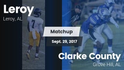 Matchup: Leroy vs. Clarke County  2017