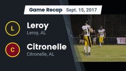 Recap: Leroy  vs. Citronelle  2017
