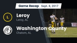 Recap: Leroy  vs. Washington County  2017