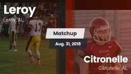 Matchup: Leroy vs. Citronelle  2018