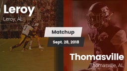 Matchup: Leroy vs. Thomasville  2018