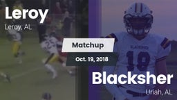 Matchup: Leroy vs. Blacksher  2018