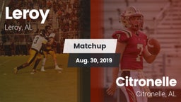 Matchup: Leroy vs. Citronelle  2019