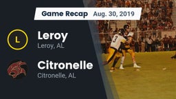 Recap: Leroy  vs. Citronelle  2019