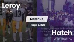 Matchup: Leroy vs. Hatch  2019