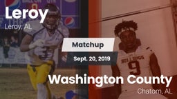 Matchup: Leroy vs. Washington County  2019