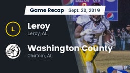 Recap: Leroy  vs. Washington County  2019