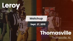 Matchup: Leroy vs. Thomasville  2019