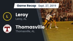Recap: Leroy  vs. Thomasville  2019