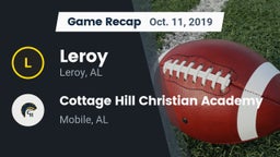 Recap: Leroy  vs. Cottage Hill Christian Academy 2019