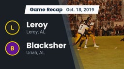 Recap: Leroy  vs. Blacksher  2019