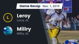 Recap: Leroy  vs. Millry  2019