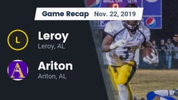 Recap: Leroy  vs. Ariton  2019