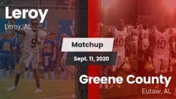Matchup: Leroy vs. Greene County  2020