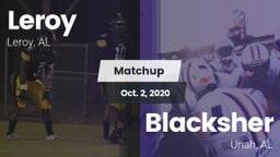 Matchup: Leroy vs. Blacksher  2020