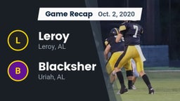Recap: Leroy  vs. Blacksher  2020