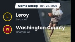 Recap: Leroy  vs. Washington County  2020