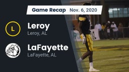 Recap: Leroy  vs. LaFayette  2020