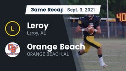 Recap: Leroy  vs. Orange Beach  2021