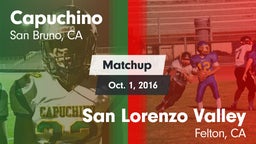 Matchup: Capuchino vs. San Lorenzo Valley  2016