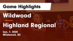 Wildwood  vs Highland Regional  Game Highlights - Jan. 7, 2020