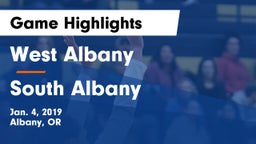 West Albany  vs South Albany  Game Highlights - Jan. 4, 2019