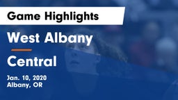 West Albany  vs Central  Game Highlights - Jan. 10, 2020