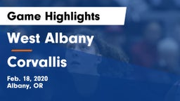 West Albany  vs Corvallis  Game Highlights - Feb. 18, 2020