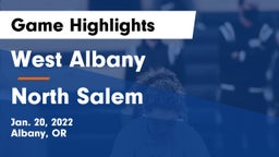 West Albany  vs North Salem  Game Highlights - Jan. 20, 2022