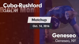 Matchup: Cuba-Rushford vs. Geneseo  2016