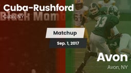 Matchup: Cuba-Rushford vs. Avon  2017