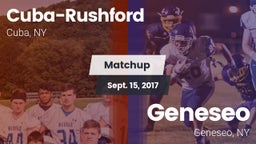Matchup: Cuba-Rushford vs. Geneseo  2017
