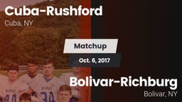 Matchup: Cuba-Rushford vs. Bolivar-Richburg  2017