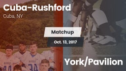 Matchup: Cuba-Rushford vs. York/Pavilion 2017