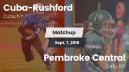 Matchup: Cuba-Rushford vs. Pembroke Central 2018