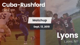 Matchup: Cuba-Rushford vs. Lyons  2019