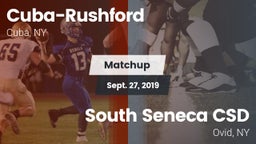 Matchup: Cuba-Rushford vs. South Seneca CSD 2019