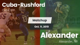 Matchup: Cuba-Rushford vs. Alexander  2019