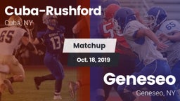 Matchup: Cuba-Rushford vs. Geneseo  2019