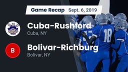 Recap: Cuba-Rushford  vs. Bolivar-Richburg  2019