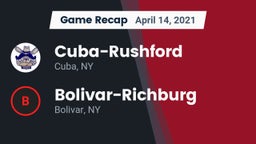 Recap: Cuba-Rushford  vs. Bolivar-Richburg  2021