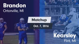 Matchup: Brandon vs. Kearsley  2016
