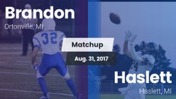 Matchup: Brandon vs. Haslett  2017