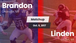 Matchup: Brandon vs. Linden  2017
