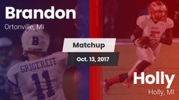 Matchup: Brandon vs. Holly  2017