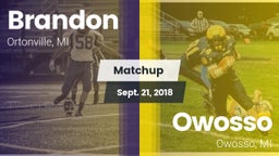 Matchup: Brandon vs. Owosso  2018