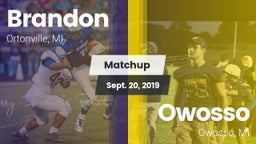 Matchup: Brandon vs. Owosso  2019